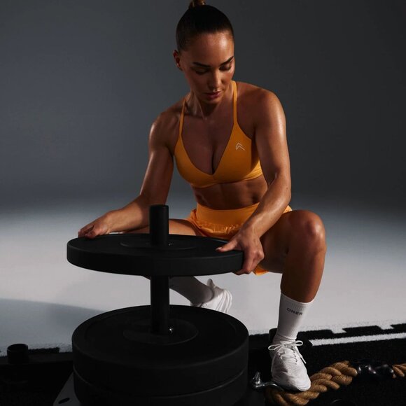 EasyLift™ Ultra Minimal V Neck Bralette with White Logo - Picture 3 of 5